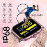 pTron Reflect Callz 2.01" Smartwatch with Bluetooth Calling, Full Touch Square Display, 600 NITS, Functional Crown, 100+ Watch Faces, HR, SpO2, 5 Days Battery Life & IP68 (Pink)