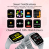pTron Reflect Callz 2.01" Smartwatch with Bluetooth Calling, Full Touch Square Display, 600 NITS, Functional Crown, 100+ Watch Faces, HR, SpO2, 5 Days Battery Life & IP68 (Silver & Grey)