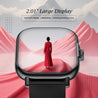 pTron Reflect Callz 2.01" Smartwatch with Bluetooth Calling, Full Touch Square Display, 600 NITS, Functional Crown, 100+ Watch Faces, HR, SpO2, 5 Days Battery Life & IP68 (Black)