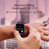 pTron Reflect Callz 2.01" Smartwatch with Bluetooth Calling, Full Touch Square Display, 600 NITS, Functional Crown, 100+ Watch Faces, HR, SpO2, 5 Days Battery Life & IP68 (Black)