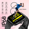pTron Reflect Callz 2.01" Smartwatch with Bluetooth Calling, Full Touch Square Display, 600 NITS, Functional Crown, 100+ Watch Faces, HR, SpO2, 5 Days Battery Life & IP68 (Black)