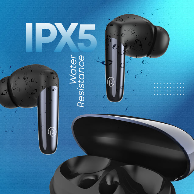 pTron Zenbuds Ultima ANC Earbuds, 35Db Quietsound ANC, 4 Quadpro Mics with Trutalk ENC Calls, 4D Panaromic Audio, Transparency Mode,50Hrs Playtime,in Ear BT 5.3 Wireless Headphones & IPX5(Pearl Black)