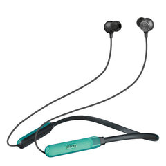 pTron InTunes Classic Bluetooth 5.2 Wireless in-Ear Headphones with Mic, 24H Playback, 13mm Driver, Fast Charging Type-C Neckband, Dual Pairing, Voice Assist & IPX4 Water Resistant (Jet Black & Green)