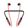 pTron InTunes Ultima in-Ear Wireless Earphones with Mic, 18 Hrs Music with Mega Bass, Bluetooth 5.0 Neckband, Lightweight, Voice Assistant, Type-C Fast Charging, IPX4 Water Resistant (Jet Black & Red)