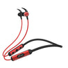 pTron Tangent Plus v2 In Ear Wireless Earphones with Mic, 18 Hrs Music with Mega Bass, Bluetooth 5.0 Neckband, Lightweight, Voice Assistant, Type-C Fast Charging, IPX4 Water Resistant (Jet Black & Red)