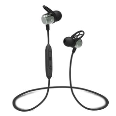 pTron Avento Plus In-Ear Wireless Headphones with Mic, 10mm Drivers, Immersive Sound, Handsfree Calls, Snug-fit Design, BT5.0, Magnetic Earbuds & In-line Controls & IPX4 Water Resistant (Black)