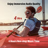 pTron Avento Plus In-Ear Wireless Headphones with Mic, 10mm Drivers, Immersive Sound, Handsfree Calls, Snug-fit Design, BT5.0, Magnetic Earbuds & In-line Controls & IPX4 Water Resistant (Black)