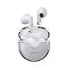 pTron Bassbuds Fute TWS Earbuds with Mic, Bluetooth V5.1 Wireless Headphones, 13mm Driver, 25Hrs Playtime, Snug-Fit In-Ear Buds, Touch Control, Voice Assistant & Type C Fast Charging (Pearl White)