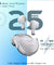 pTron Bassbuds Fute TWS Earbuds with Mic, Bluetooth V5.1 Wireless Headphones, 13mm Driver, 25Hrs Playtime, Snug-Fit In-Ear Buds, Touch Control, Voice Assistant & Type C Fast Charging (Pearl White)