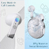 pTron Bassbuds Fute TWS Earbuds with Mic, Bluetooth V5.1 Wireless Headphones, 13mm Driver, 25Hrs Playtime, Snug-Fit In-Ear Buds, Touch Control, Voice Assistant & Type C Fast Charging (Pearl White)