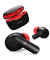 pTron Bassbuds Duo In-Ear Wireless Earbuds, Immersive Sound, 32Hrs Playtime, Clear Calls TWS Earbuds, Bluetooth V5.1 Headphones, Type-C Fast Charging, Voice Assist & IPX4 Water Resistant (Jet Black & Red)