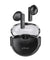 pTron Bassbuds Fute TWS Earbuds with Mic, Bluetooth V5.1 Wireless Headphones, 13mm Driver, 25Hrs Playtime, Snug-Fit In-Ear Buds, Touch Control, Voice Assistant & Type C Fast Charging (Pearl Black)