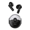 pTron Bassbuds Fute TWS Earbuds with Mic, Bluetooth V5.1 Wireless Headphones, 13mm Driver, 25Hrs Playtime, Snug-Fit In-Ear Buds, Touch Control, Voice Assistant & Type C Fast Charging (Pearl Black)