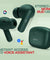 pTron Bassbuds Duo in-Ear Wireless Earbuds, Immersive Sound, 32H Playtime, Clear Calls TWS Earbuds, Bluetooth V5.1 Headphone, Type-C Fast Charging, Voice Assistant & IPX4 Water Resistant (Green)