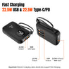 pTron Dynamo Electra 10000mAh 22.5W Nano Power Bank, Compact Size Fast Charging, Supports VOOC/Wrap/Dash USB Charging, 20W PD Fast Charging, Built-in Cables, 3 Output Ports & BIS Certified (Black)
