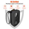pTron Dynamo Electra 10000mAh 22.5W Nano Power Bank, Compact Size Fast Charging, Supports VOOC/Wrap/Dash USB Charging, 20W PD Fast Charging, Built-in Cables, 3 Output Ports & BIS Certified (Black)