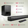 pTron Jazz Pro 160W Soundbar with Wired Subwoofer for TV, 2.1 CH, Cinematic Sound, Multi-Connectivity BT5.3/HDMI ARC/Opt in/Aux/USB, 3 EQ Modes Movie/Music/News, Remote Control & LED Display (Black)