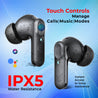 pTron Zenbuds 1 V2 ANC Bluetooth in Ear Earbuds 32Db Quietsound Tech,13Mm Hyperdrivers with 4D Panaromic Audio,4 Quadpro ANC Mics,40Ms Low Latency Game/Music Modes,Bluetooth V5.3 (Black)