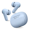 pTron Bassbuds Bliss Quad Mic In-Ear TWS Earbuds with TruTalk ENC Calls, 40H Playtime, 50ms Game/Music Modes, BT5.3 Headphones, Type C Fast Charging & IPX5 Water Resistant (Light Blue)