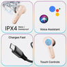 pTron Bassbuds Astra In-Ear TWS Earbuds with Stereo Sound, 34Hrs Playtime, Stereo Calls, Bluetooth V5.3 Headphones with Quick Pairing, Touch Control, Voice Assistant, Type C Charging & IPX4 (Brown)