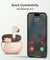 pTron Bassbuds Joy In-Ear TWS Earbuds with Stereo Sound, 34Hrs Playtime, Stereo Calls, Bluetooth V5.3 Headphone with Quick Pairing, Touch Control, Voice Assist, Type C Charging & IPX4 (Brown)