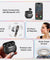 pTron Bassbuds Joy In-Ear TWS Earbuds with Stereo Sound, 34Hrs Playtime, Stereo Calls, Bluetooth V5.3 Headphone with Quick Pairing, Touch Control, Voice Assist, Type C Charging & IPX4 (Black)