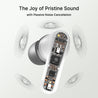 pTron Bassbuds Joy In-Ear TWS Earbuds with Stereo Sound, 34Hrs Playtime, Stereo Calls, Bluetooth V5.3 Headphone with Quick Pairing, Touch Control, Voice Assist, Type C Charging & IPX4 (Black)