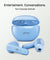pTron Bassbuds Astra In-Ear TWS Earbuds with Stereo Sound, 34Hrs Playtime, Stereo Calls, Bluetooth V5.3 Headphone with Quick Pairing, Touch Control, Voice Assist, Type C Charging & IPX4 (Light Blue)