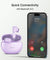 pTron Bassbuds Astra In-Ear TWS Earbuds with Stereo Sound, 34Hrs Playtime, Stereo Calls, Bluetooth V5.3 Headphones with Quick Pairing, Touch Control, Voice Assistant, Type C Charging & IPX4 (Lilac)