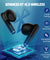 pTron Bassbuds Xtreme in-Ear TWS Earbuds with HD mic, 32Hrs Playtime, Bluetooth V5.3 Wireless Headphones, 13mm Dynamic Driver, Stereo Calls, Deep Bass, IPX4 & Type-C Fast Charging (Grey & Black)