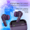pTron Zenbuds 1 ANC TWS Earbuds with 28dB Active Noise Cancellation TWS, Quad Mic TruTalk ENC Calls, 60Hrs Playtime, 45ms Game/Movie Mode & in-Ear Bluetooth 5.3 Wireless Headphones (Deep Purple)
