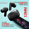 pTron Bassbuds Joy in-Ear Wireless Earbuds, Immersive Sound, 32Hrs Playtime, Clear Calls TWS Earbuds, Bluetooth V5.1 Headphone, Type-C Fast Charging, Voice Assist & IPX4 Water Resistant (Black Matt)