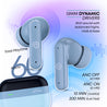 pTron Zenbuds 1 ANC TWS Earbuds with 28dB Active Noise Cancellation TWS, Quad Mic TruTalk ENC Calls, 60Hrs Playtime, 45ms Game/Movie Mode & in-Ear Bluetooth 5.3 Wireless Headphones (Sky Blue)