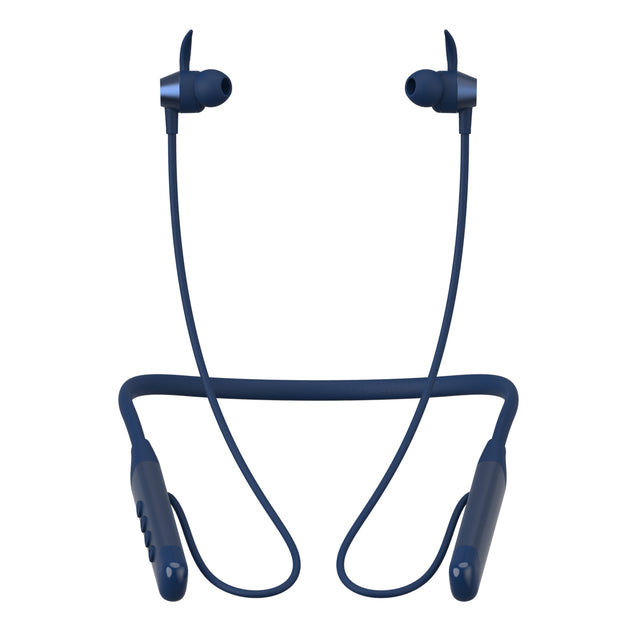 pTron Tangent Sports In-Ear Wireless Neckband with 60Hrs Playtime, AI-ENC Calls, 40ms Game Mode, HD Mic, BT5.2 Headphone, Deep Bass, Dual Device Pairing, Type-C Charge & Voice Assist (Royal Blue)