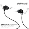 pTron Boom Buddy in-Ear Wired Earphones with Mic, Type-C Audio Connector, Immersive Stereo Sound with Deep Bass, 14mm Large Dynamic Drivers & 1.2M Nylon Braided Cable (Jet Black)