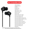 pTron Boom Buddy in-Ear Wired Earphones with Mic, Type-C Audio Connector, Immersive Stereo Sound with Deep Bass, 14mm Large Dynamic Drivers & 1.2M Nylon Braided Cable (Jet Black)