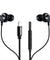 pTron Boom Buddy in-Ear Wired Earphones with Mic, Type-C Audio Connector, Immersive Stereo Sound with Deep Bass, 14mm Large Dynamic Drivers & 1.2M Nylon Braided Cable (Jet Black)