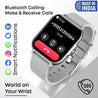 pTron Pulsefit Vibe Smartwatch with 1.85" Full Touch Display, Bluetooth Calling, 600 NITS, Digital Crown, 100+ Watch Faces, HR, SpO2, Sports Mode, Voice Assistant, 5 Days Battery Life & IP68 (Silver)