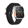 pTron Pulsefit Ethos Smartwatch with 1.85" Full Touch Display, Bluetooth Calling, 600 NITS, Digital Crown, Metal Frame, 100+ Watch Faces, HR, SpO2, Voice Assist & 5 Days Battery Life (Silver)