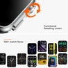 pTron Pulsefit Ethos Smartwatch with 1.85" Full Touch Display, Bluetooth Calling, 600 NITS, Digital Crown, Metal Frame, 100+ Watch Faces, HR, SpO2, Voice Assist & 5 Days Battery Life (Silver)