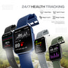 pTron Pulsefit Ace Smartwatch with 2.01" Full Touch Display, Bluetooth Calling, 600 NITS, Metal Frame, 100+ Watch Faces, HR, SpO2, Sports Mode, Voice Assist, 5 Days Battery Life & IP68 (Silver)