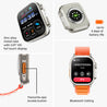 pTron Pulsefit Ultra Smartwatch with Bluetooth Calling, 2.01" Full Touch Display, 650 NITS, Digital Crown, Metal Frame, 100+ Watch Faces, HR, SpO2, Voice Assistant, IP68 & 5 Days Battery Life (Orange)
