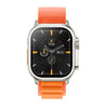pTron Pulsefit Ultra Smartwatch with Bluetooth Calling, 2.01" Full Touch Display, 650 NITS, Digital Crown, Metal Frame, 100+ Watch Faces, HR, SpO2, Voice Assistant, IP68 & 5 Days Battery Life (Orange)