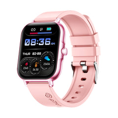 pTron Pulsefit Vibe Smartwatch with 1.85" Full Touch Display, Bluetooth Calling, 600 NITS, Digital Crown, 100+ Watch Faces, HR, SpO2, Sports Mode, Voice Assistant, 5 Days Battery Life & IP68 (Pink)