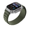 pTron Pulsefit Ultra Smartwatch with Bluetooth Calling, 2.01" Full Touch Display, 650 NITS, Digital Crown, Metal Frame, 100+ Watch Faces, HR, SpO2, Voice Assistant, IP68 & 5 Days Battery Life (Green)