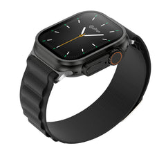 pTron Pulsefit Ultra Smartwatch with Bluetooth Calling, 2.01" Full Touch Display, 650 NITS, Digital Crown, Metal Frame, 100+ Watch Faces, HR, SpO2, Voice Assistant, IP68 & 5 Days Battery Life (Black)