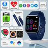 pTron Pulsefit Vibe Smartwatch with 1.85" Full Touch Display, Bluetooth Calling, 600 NITS, Digital Crown, 100+ Watch Faces, HR, SpO2, Sports Mode, Voice Assistant, 5 Days Battery Life & IP68 (Blue)
