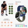 pTron Pulsefit Ultra Smartwatch with Bluetooth Calling, 2.01" Full Touch Display, 650 NITS, Digital Crown, Metal Frame, 100+ Watch Faces, HR, SpO2, Voice Assistant, IP68 & 5 Days Battery Life (Blue)