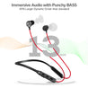 pTron Tangent Duo in Ear Wireless Headphones with Mic, 13mm Driver, Bluetooth V5.2, Dual Device Pairing, Fast Charging Type-C Wireless Neckband, Voice Assistant & IPX4 Water Resistant (Red & Jet Black)