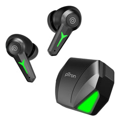 pTron Playbuds 2 TWS Earbuds with Mic (Raven Black)